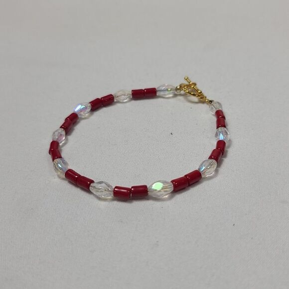 Swarovski Red Handmade Women's Bracelet - Picture 4 of 7